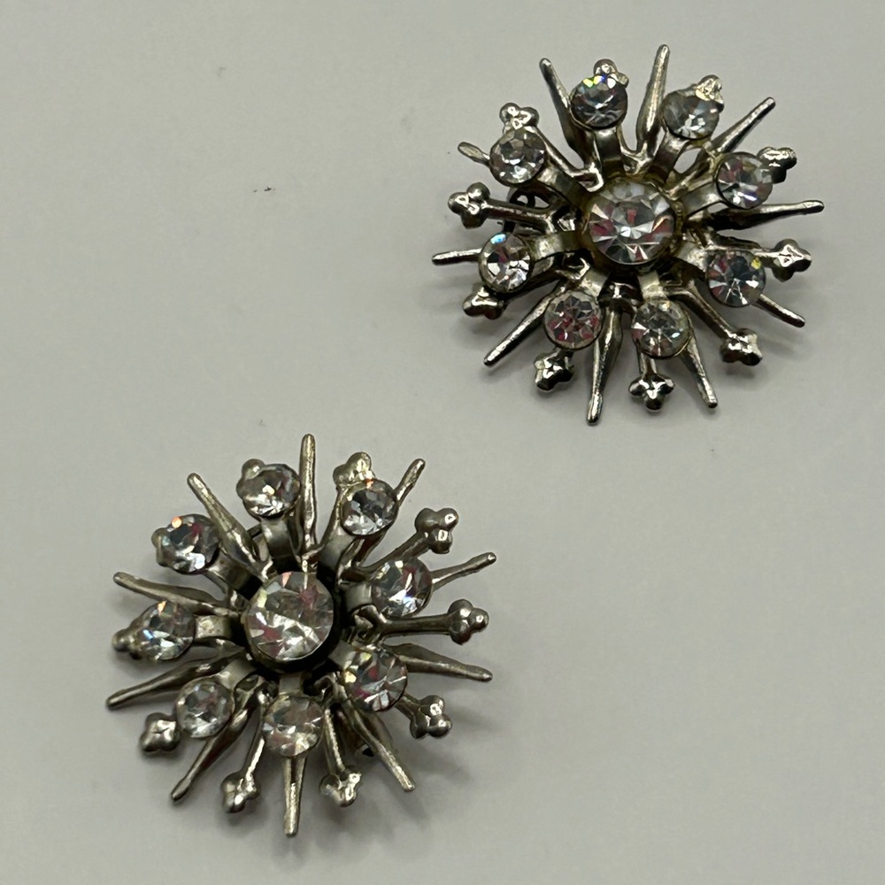 Vintage Atomic Mid-Century Starburst Brooches